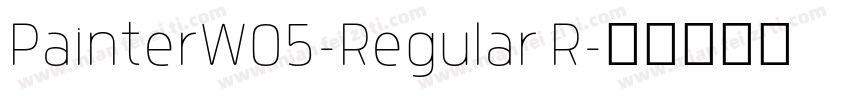 PainterW05-Regular R字体转换
